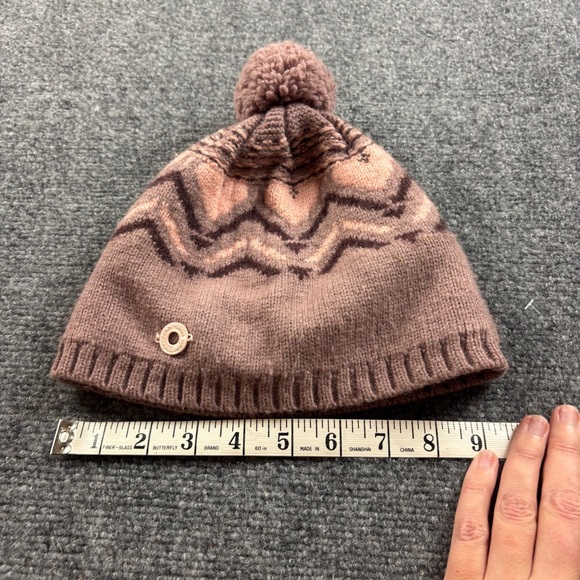 KATI TRAA Womens Purple/Pink Knit Fleece Lined Pom Winter Hat One Size Fits Most - Picture 4 of 8